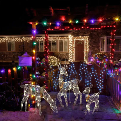 3-Piece Christmas LED reindeer set