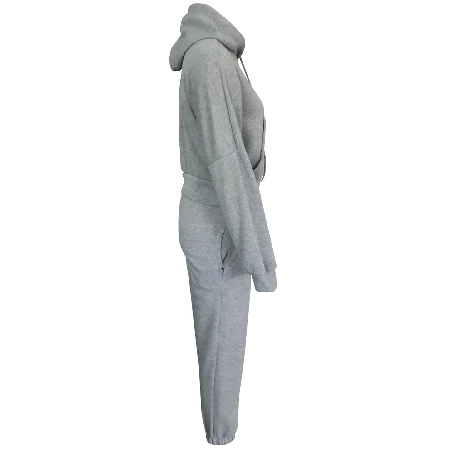 Women's Casual Solid Color Long Sleeved Hoodie Trousers Sweatershirt Sports Suit