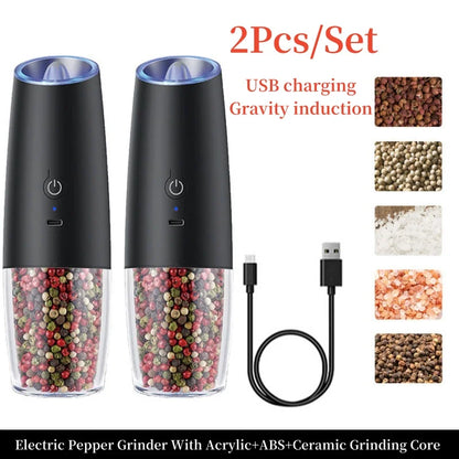 Rechargeable Electric LED Salt And Pepper Grinder