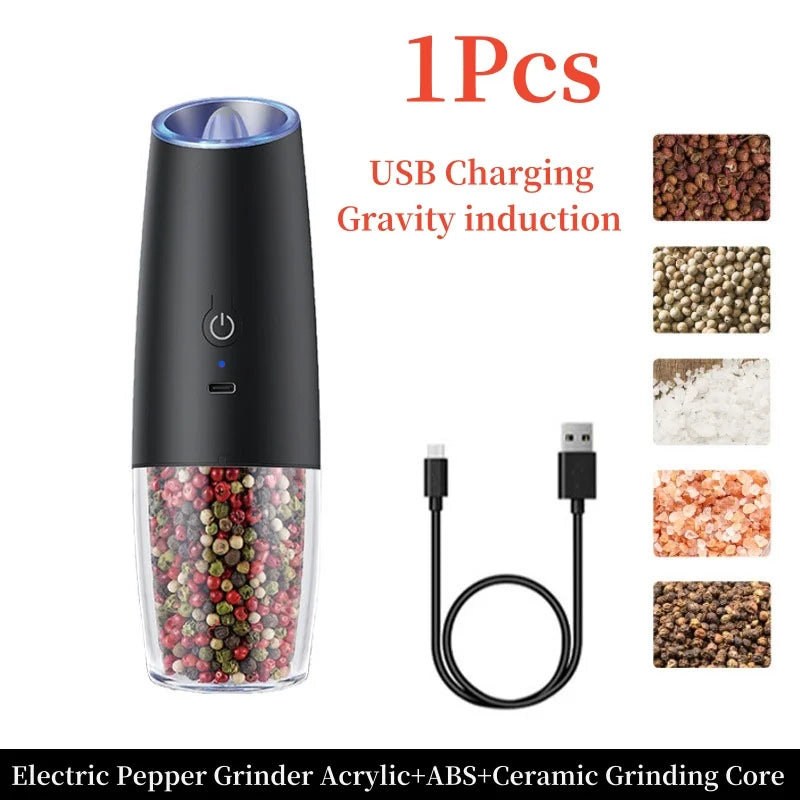 Rechargeable Electric LED Salt And Pepper Grinder