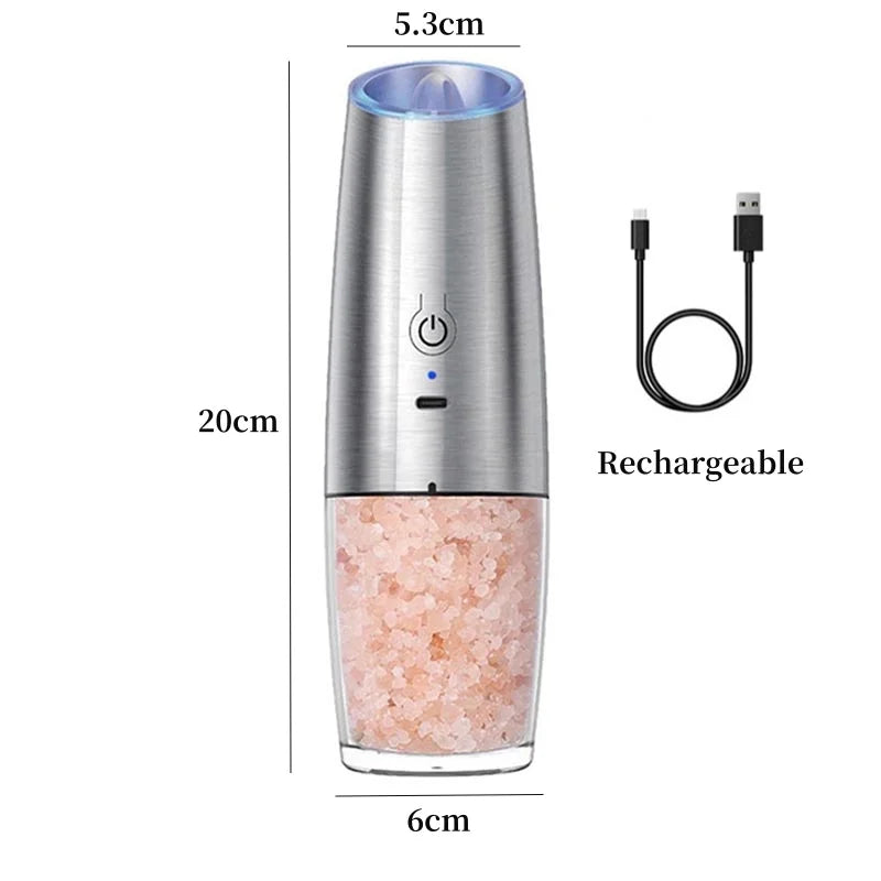 Rechargeable Electric LED Salt And Pepper Grinder